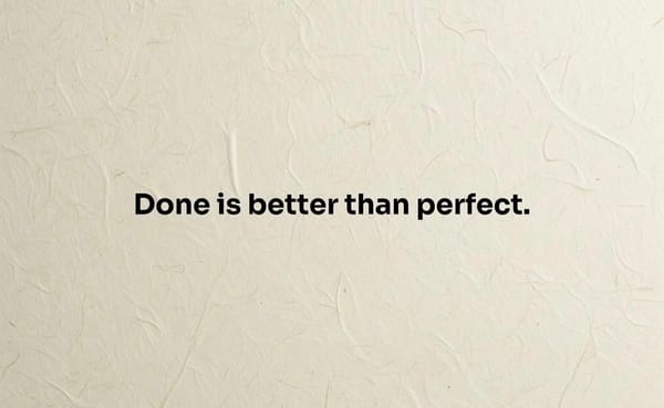 완벽해지지 마세요